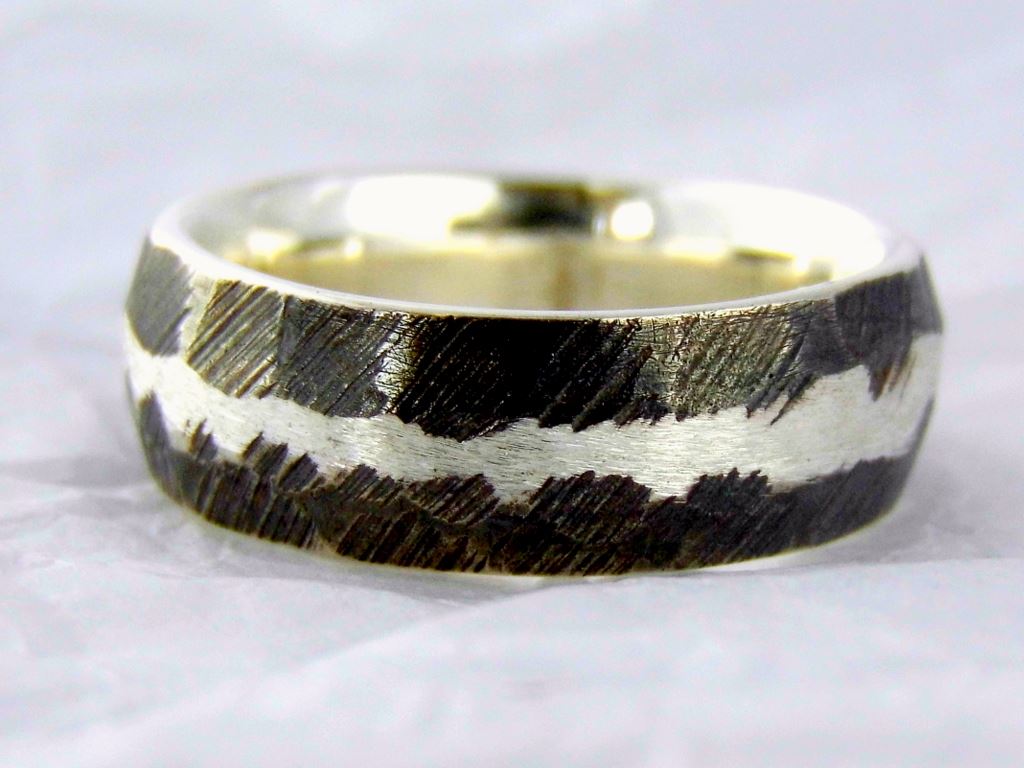 Medium Oxidised and Brushed Band